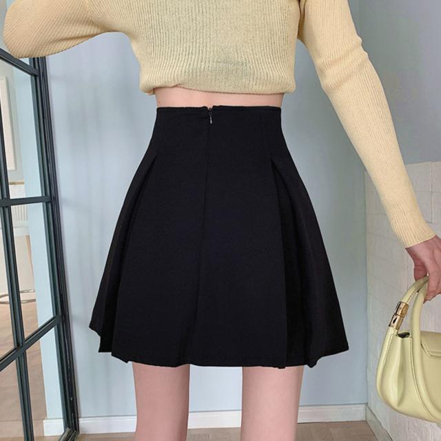ハイウエスト Aライン ミニスカート 送料無料 即日発送-6