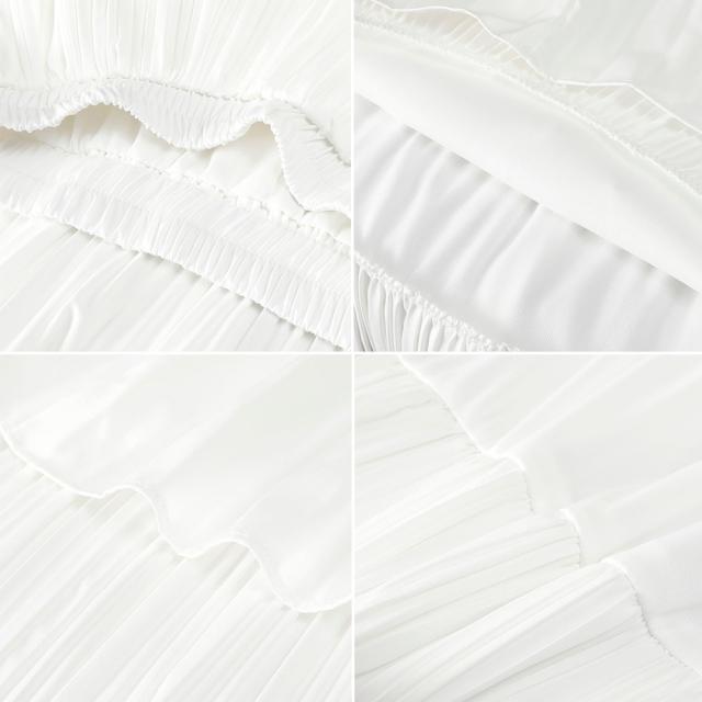 ティアードスカート プリーツ 春夏 送料無料 即日発送-3