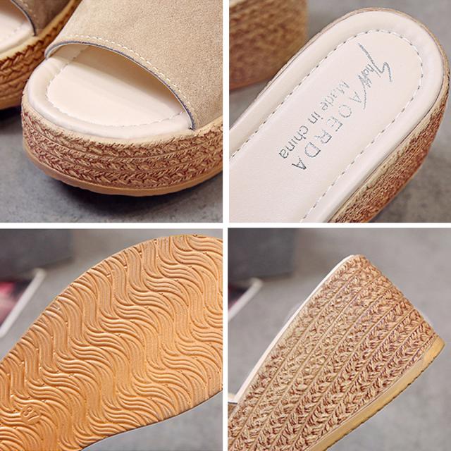 ウェッジソール 厚底サンダル 履きやすい 送料無料 即日発送-3