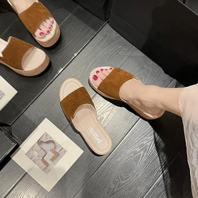 ウェッジソール 厚底サンダル 履きやすい 送料無料 即日発送-5