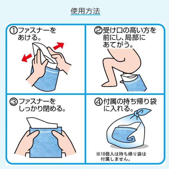 携帯ミニトイレ プルプル 2LPA 100 2個入 8セット 送料無料-3