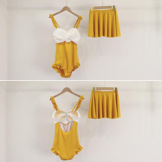 水着体型カバー モノキニ水着大きいサイズ 送料無料 即日発送-6