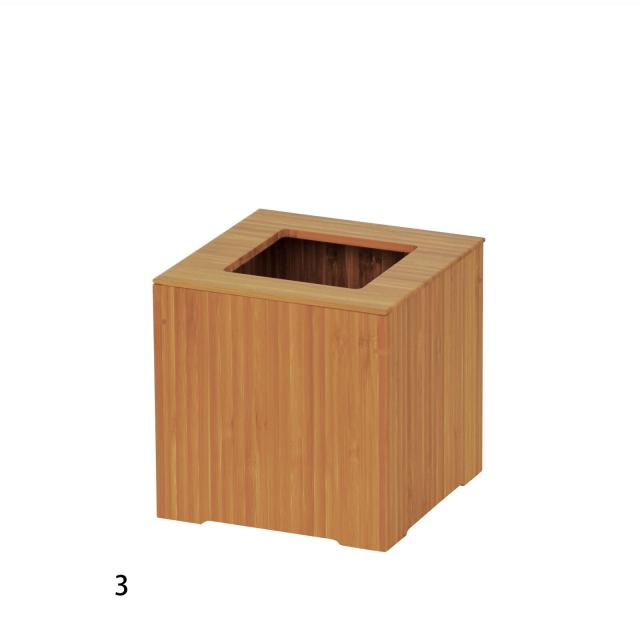 竹 ダストボックス 小 ナチュラル ブラウン インテリア 室内備品 日本製 送料無料-1