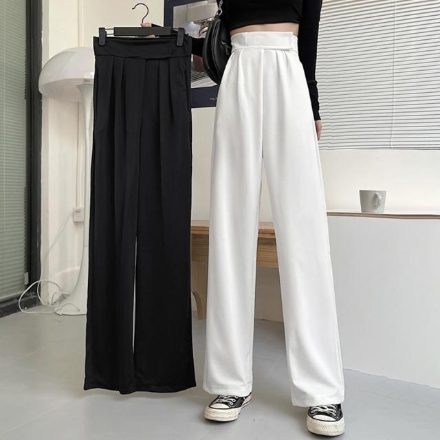 ストレートワイドパンツ レディース 送料無料 即日発送-6