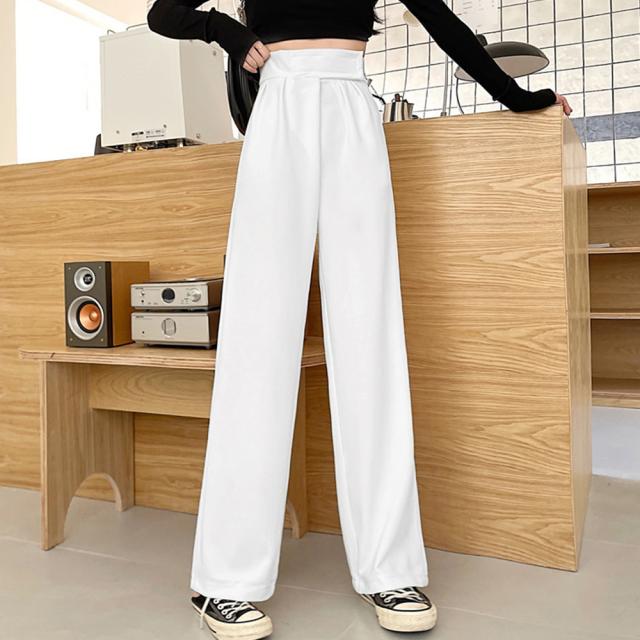 ストレートワイドパンツ レディース 送料無料 即日発送-7