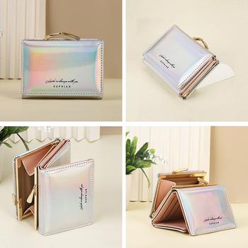 二つ折り財布 がま口三つ折り財布 ミニウォレット 送料無料 即日発送-2