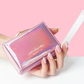 二つ折り財布 がま口三つ折り財布 ミニウォレット 送料無料 即日発送-4