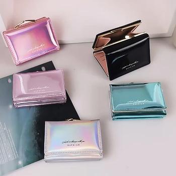 二つ折り財布 がま口三つ折り財布 ミニウォレット 送料無料 即日発送-8