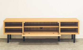 テレビ台 120ローボード マルシェ　ナチュラルなラタン風素材が特徴 送料無料-4