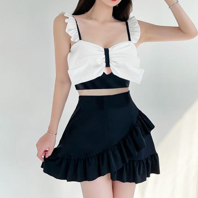 水着 レディース ビキニ2点セットプール 送料無料 即日発送-1