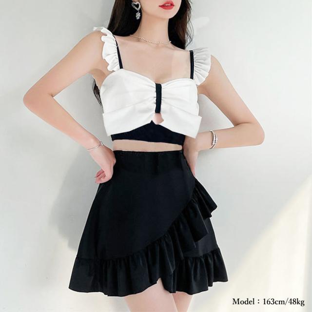 水着 レディース ビキニ2点セットプール 送料無料 即日発送-4