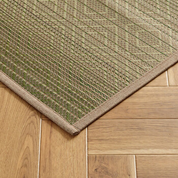 ラグ い草ラグ 約120×180cm ダイヤ柄 インテリア 節電 夏用 涼しい おしゃれ 湿度調節 消臭効果 NSナセル 送料無料-9