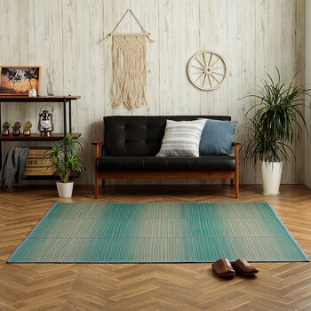 ラグ い草ラグ 約120×180cm ダイヤ柄 インテリア 節電 夏用 涼しい おしゃれ 湿度調節 消臭効果 NSナセル 送料無料-11