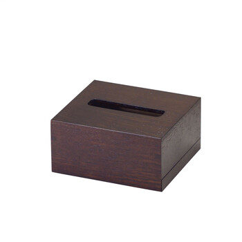 木製 WMハーフティッシュボックス クリアー ブラウン ブラック インテリア 室内備品 日本製 送料無料-1