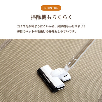 ラグ 洗える ござ 約174×174cm（江戸間2畳） 日本製 国産 カーペット リバーシブル 丈夫 除菌スプレー対応 送料無料-9