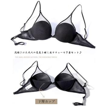 セクシーランジェリーセットチュール 透け 送料無料 即日発送-2