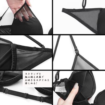 セクシーランジェリーセットチュール 透け 送料無料 即日発送-3