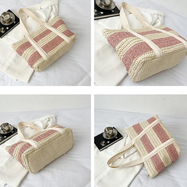 かごバッグ ナチュラル トートバッグ 夏 送料無料 即日発送-2