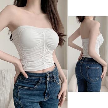 チューブトップ カップ付き ノンワイヤー 送料無料 即日発送-5