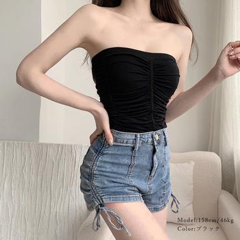 チューブトップ カップ付き ノンワイヤー 送料無料 即日発送-6