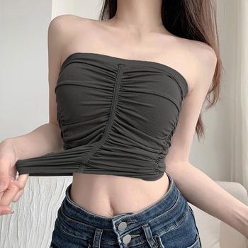 チューブトップ カップ付き ノンワイヤー 送料無料 即日発送-7