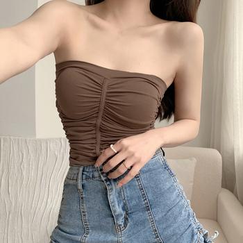 チューブトップ カップ付き ノンワイヤー 送料無料 即日発送-8