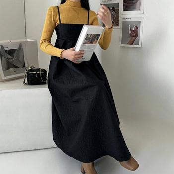 ジャガードウェーブキャミワンピース 送料無料 即日発送-3