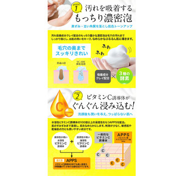 アイサム VC 100 クリアブライト 酵素洗顔フォーム 150g 5個セット 送料無料-4