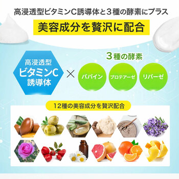 アイサム VC 100 クリアブライト 酵素洗顔フォーム 150g 5個セット 送料無料-5