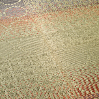 ラグ い草ラグ 約191×191cm 和モダン柄 インテリア 節電 夏用 涼しい おしゃれ 湿度調節 消臭効果 NS麻モダン 送料無料-7