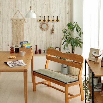 クッション ベンチパッド い草 チェック柄 調湿 空気清浄 お手入れ簡単 リープ ベンチパッド 送料無料-2