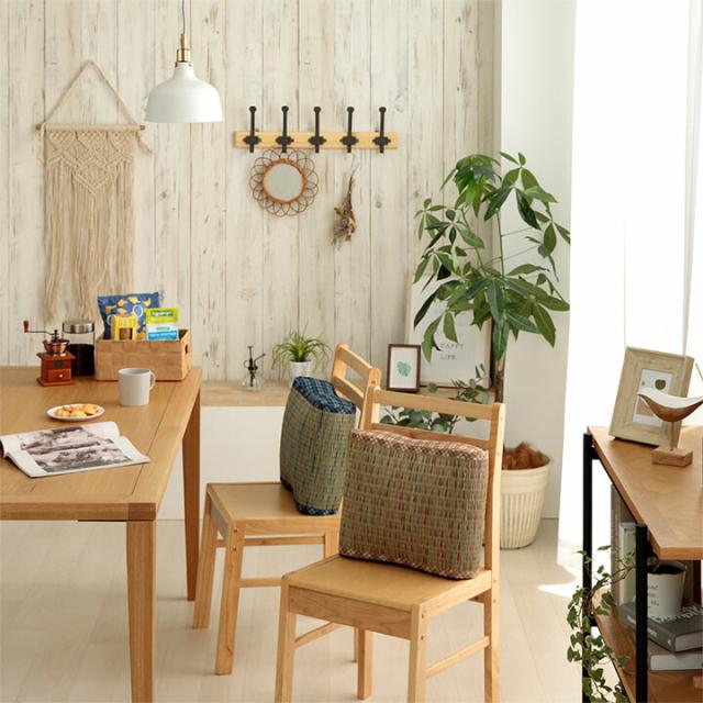 クッション 約40×30×12cm 腰当 い草 チェック柄 調湿 空気清浄 お手入れ簡単 リープ 大フィット 送料無料-7