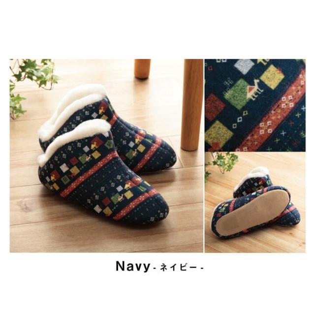 ルームシューズ スリッパ もこもこ あったか ギャベ ギフト プレゼント ビータ 甲高 送料無料-5