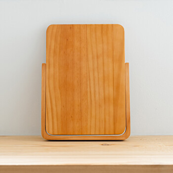 木製卓上ミラーPLAIN プレーン 鏡 かがみ カガミ メイク 木目 ナチュラル インテリア 送料無料-3