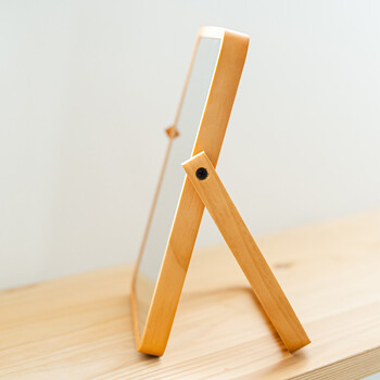 木製卓上ミラーPLAIN プレーン 鏡 かがみ カガミ メイク 木目 ナチュラル インテリア 送料無料-5