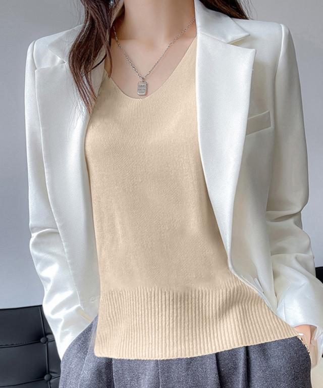 ニットタンクトップ Vネックサマーニット SK19170633-7205 送料無料 即日発送-9