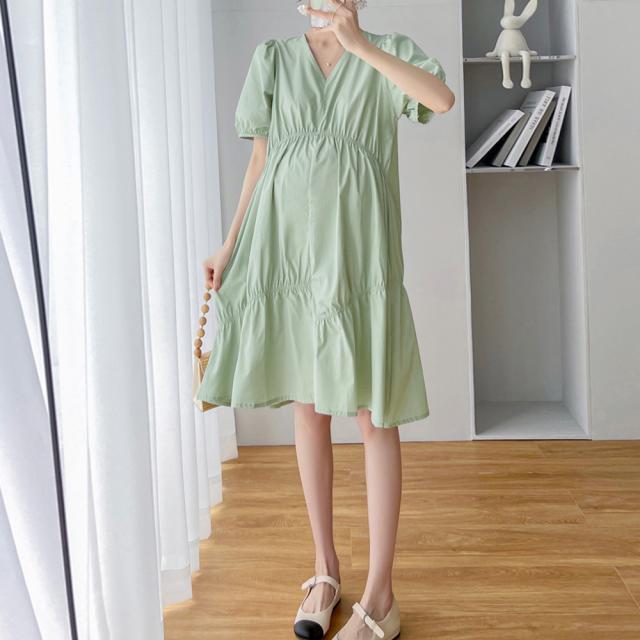 マタニティワンピース 体型カバーワンピ 送料無料 即日発送-8