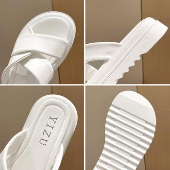 厚底サンダル レディースフラットサンダル 送料無料 即日発送-9