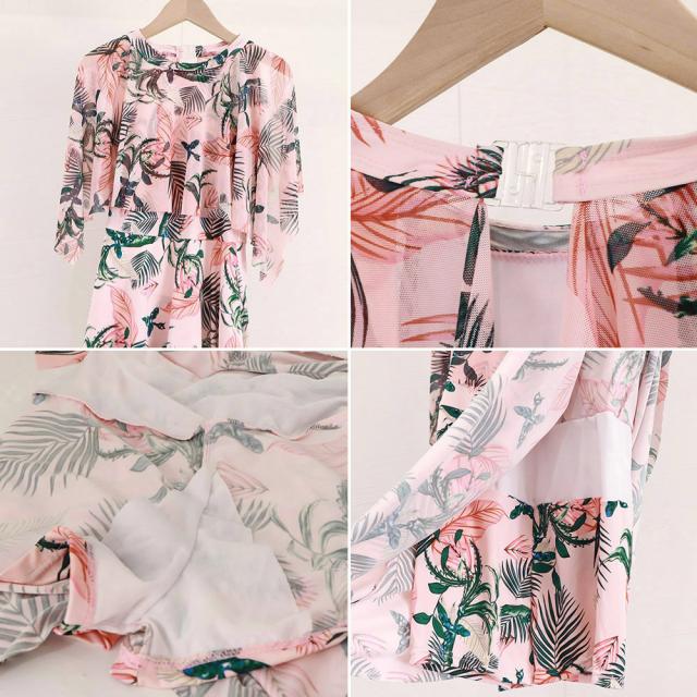 水着 レディースハイネックワンピース水着 送料無料 即日発送-4