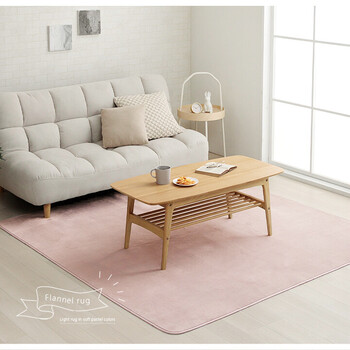 ラグ カーペット 約185×185cm 洗える 抗菌防臭 滑り止め付き 薄手 無地 ホットカーペット対応 ピオニー2 送料無料-2