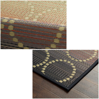 ラグ い草ラグ 約191×250cm 和モダン柄 インテリア 節電 夏用 涼しい おしゃれ 湿度調節 消臭効果 NS麻モダン 送料無料-9