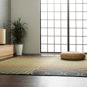 ラグ い草ラグ 約191×250cm 和モダン柄 インテリア 節電 夏用 涼しい おしゃれ 湿度調節 消臭効果 NS麻モダン 送料無料-8