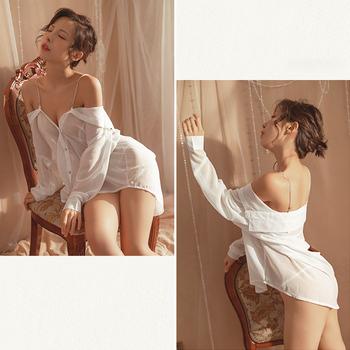 セクシーランジェリー シャツワンピース夏 送料無料 即日発送-10