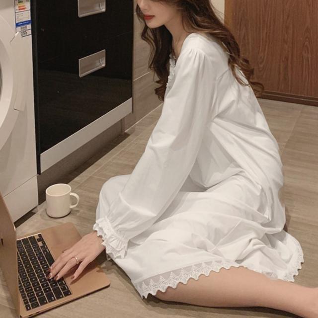 パジャマ レディース ワンピース 春夏秋 送料無料 即日発送-6