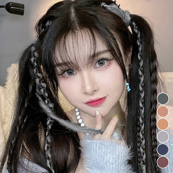 エクステ 三つ編み派手ワンタッチエクステ 送料無料 即日発送-0