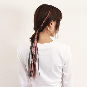 エクステ 三つ編み派手ワンタッチエクステ 送料無料 即日発送-7