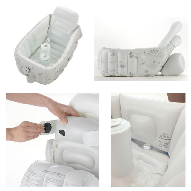 リッチェル スヌーピー ふかふかベビーバス ステップアップ 送料無料-7