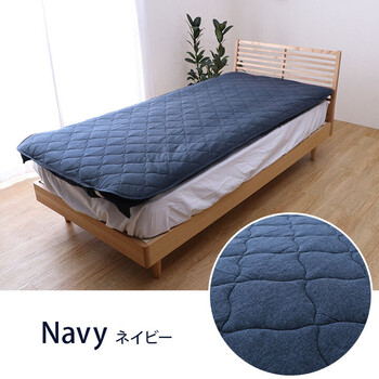 敷パッド 約100×205cm（シングル） シンプル 綿100％ 洗える 天竺ニット 年間 新生活 マイン 敷パット 送料無料-10