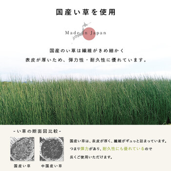 置き畳 約70×70cm 1枚 国産 い草 簡単 和室 ベビー キッズ プレイマット フロアマット ハイハイ畳 送料無料-7