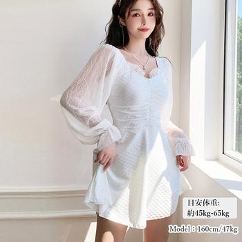 ワンピース水着 体型カバー ハイウエスト 送料無料 即日発送-2